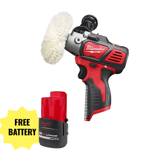 Milwaukee 2438-20 M12 Variable Speed Cordless Polisher/Sander + Battery