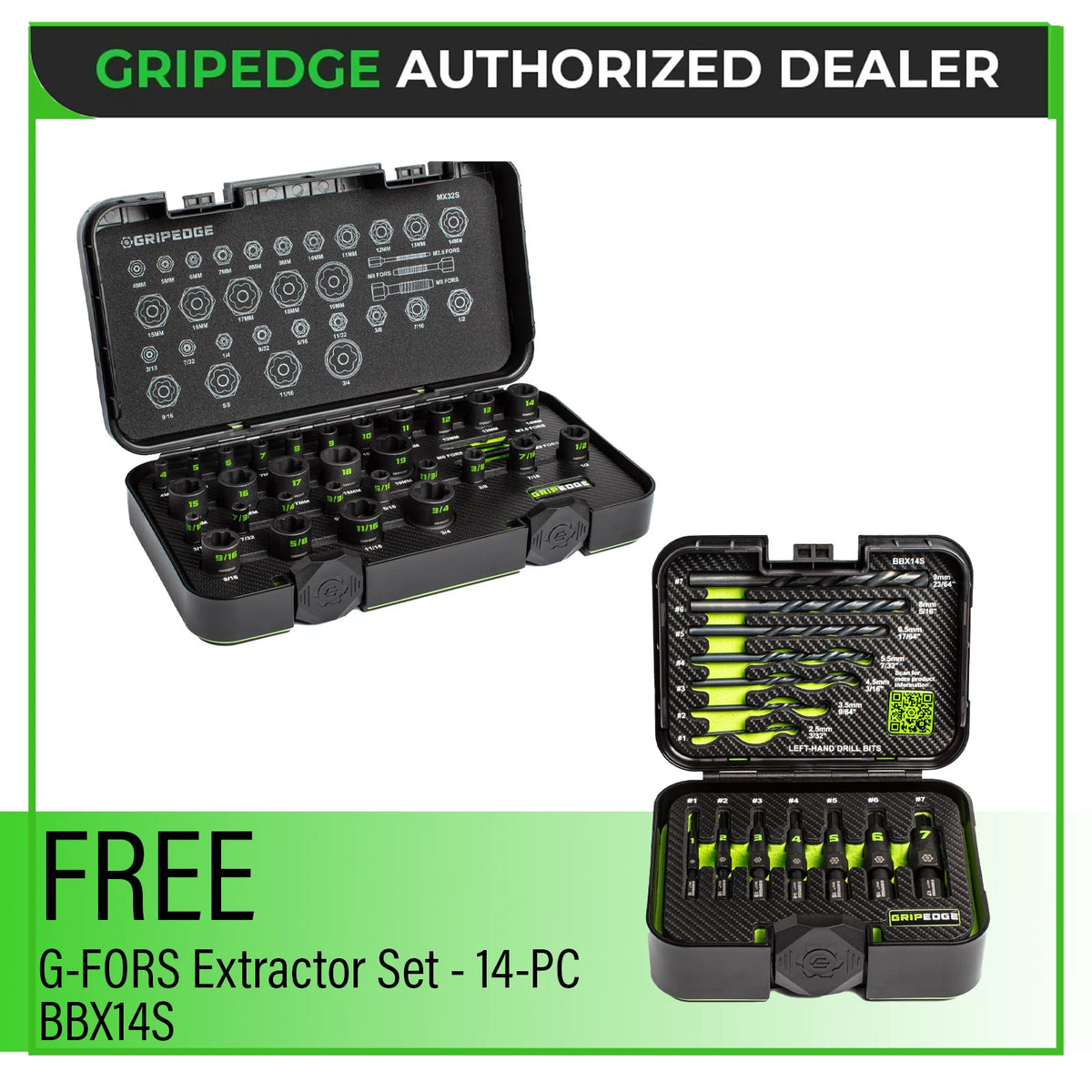 G Extractor GripEdge MX32S 32 Piece Master Socket Extractor Set + G-FORS Extractor ...