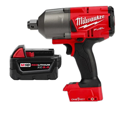 Milwaukee 2864-20 M18 FUEL ONE-KEY High Torque Impact Wrench 3/4" + 5ah Battery