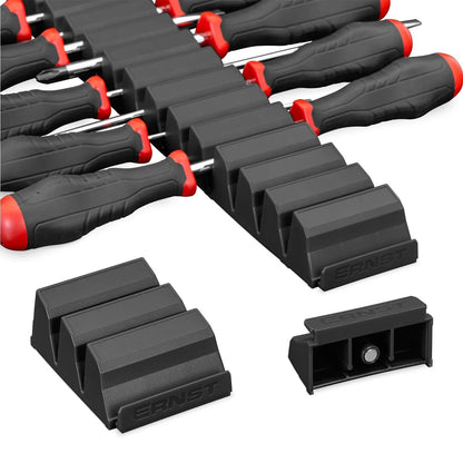 Ernst 5603M Magnetic Screwdriver Pro Tool Organizer Rail - Black