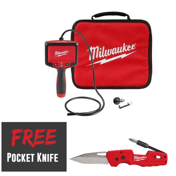 Load image into Gallery viewer, Milwaukee 2319-20 Tool M-Spector 4&#39; Inspection Camera Scope 4.3&quot; LCD Screen + Knife
