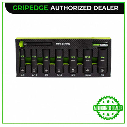 GRIPEDGE XBS7DS RPT Socket Extractor Set - 7-Pc 3/8" Drive SAE - Deep