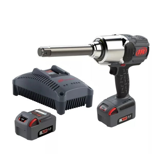 Ingersoll Rand W8591-K2 20v 1" Dr 6" Extended Anvil Cordless Impact 2 Batteries