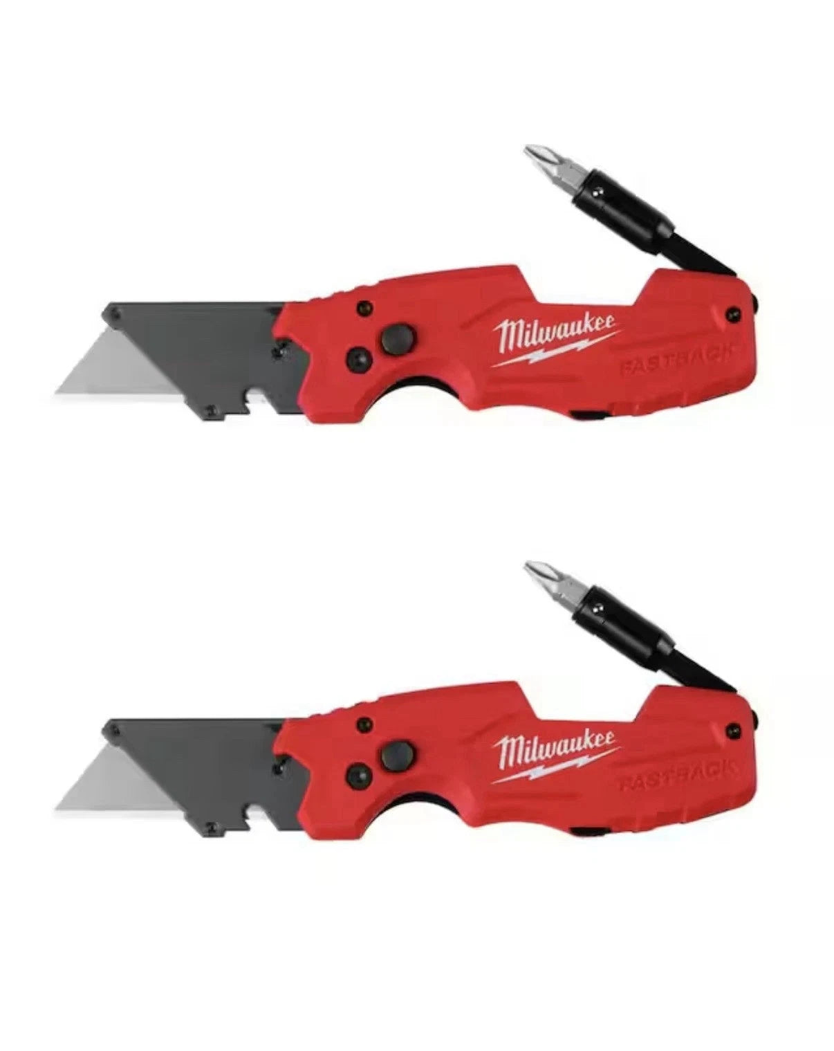 Milwaukee Tool 48-22-1505D Fastback 6-In-1 Folding Utility Knife (2-pack)
