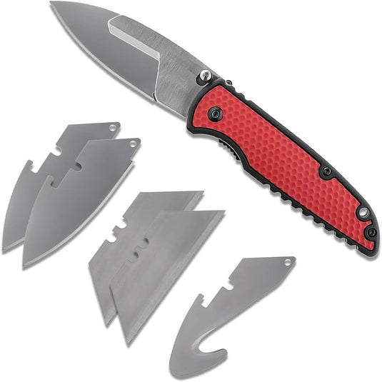 Coast SHIFT DX3425 30861 Gut Hook, Locking Utility Pocket Folding Knife 5 Blades