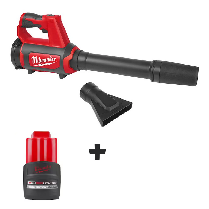 Load image into Gallery viewer, Milwaukee 0852-20 M12 Compact Handheld Cordless Leaf Blower + 2.5ah Battery
