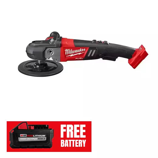 Load image into Gallery viewer, Milwaukee Tool 2738-20 M18 Fuel 7&quot; Cordless Variable Speed Polisher + 6ah Battery
