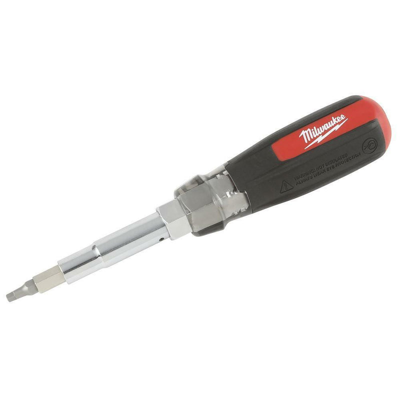 Load image into Gallery viewer, Milwaukee Multi Tip Cushion Grip Screwdriver Multibit Driver Schrader Bit 13in1
