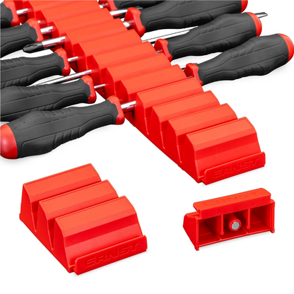 ERNST 5601M 13 Tool Magnetic Screwdriver Pro Tool Organizer- Red