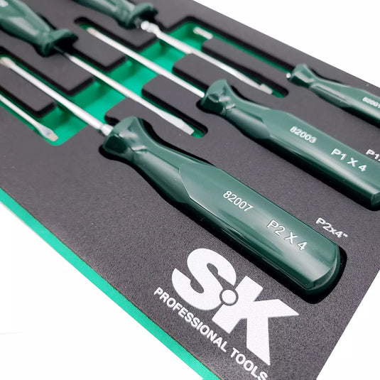 SK TOOLS 86320 Suregrip Screwdriver Set - 6pc + Eva Foam Tray