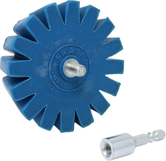 CTA Tools CTA8063 Conical Gear Eraser Wheel with Quick-Connect Arbor Adapter