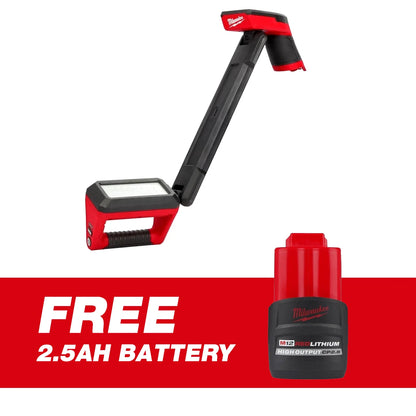 Milwaukee 2126-20 M12 12V Cordless Articulating LED Underbody Light + 2.5 Battery