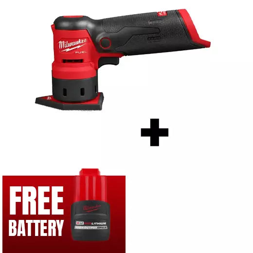 Load image into Gallery viewer, (FREE BATTERY) Milwaukee 2531-20 M12 FUEL Orbital Detail Sander Bare Tool
