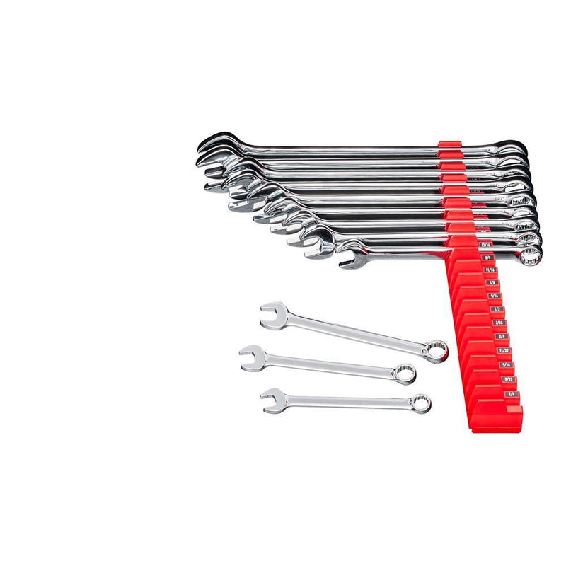 Ernst Manufacturing Wrench Pro Organizer - Magnetic 40-Tool Modular Rack For Toolbox (Red, USA Made)