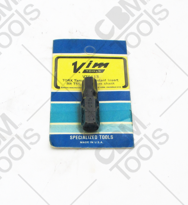 VIM Tools VT5113 - T55 Torx Tamper Resistant Insert Bit x 7/16