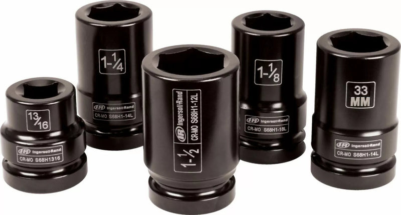 Load image into Gallery viewer, Ingersoll Rand IRC-SK8C5TN 5PC Truck Service 1&quot; Deep IMPACT SOCKET SET
