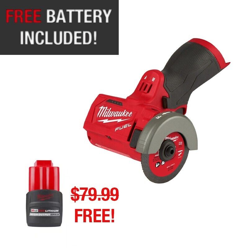 Load image into Gallery viewer, Milwaukee 2522-20 M12 Fuel 3&quot; Compact Cut-Off Tool + Battery
