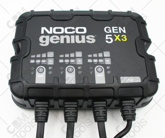 NOCO GEN5X3 3-Bank 15-Amp On-Board Battery Charger, Maintainer and Desulfator