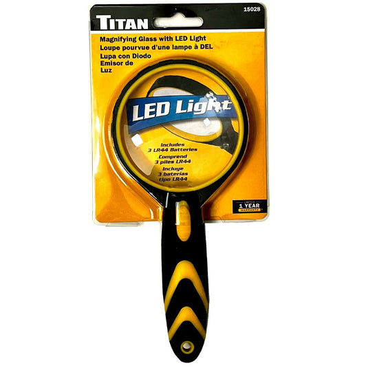 Titan 15028 4.4x Magnifying Glass with LED Light