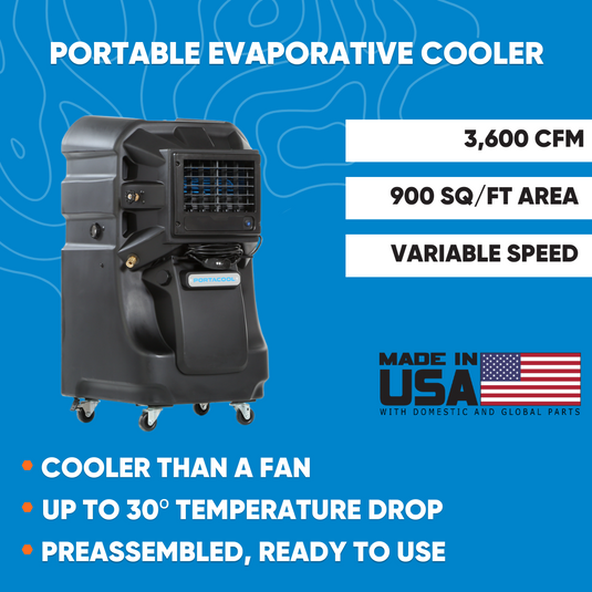 Portacool PACJS2301A1 Jetstream 230 Portable Evaporative Industrial Cooler - USA