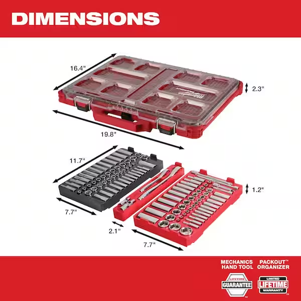 Load image into Gallery viewer, Milwaukee 48-22-9486 1/4&quot; &amp; 3/8&quot; Socket Set 106 pc
