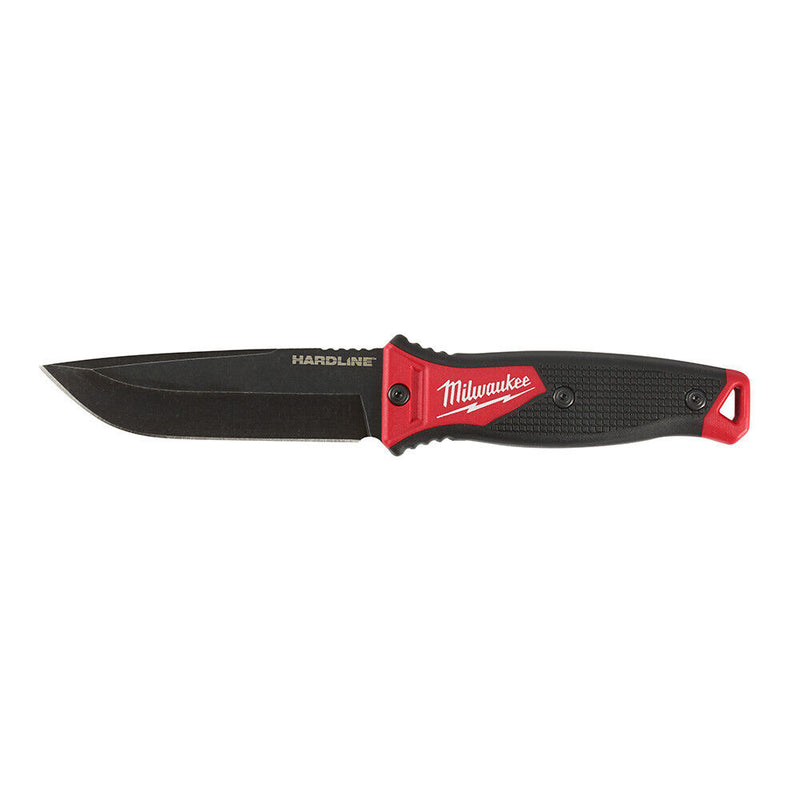 Load image into Gallery viewer, Milwaukee 48-22-1928 5-Inch HARDLINE Full Tang Fixed Blade Knife + FREE 5 in 1 FASTBACK Folding Knife
