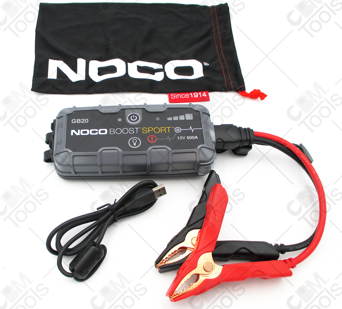 NOCO GB20 500 Amp Boost Sport UltraSafe Lithium Jump Starter