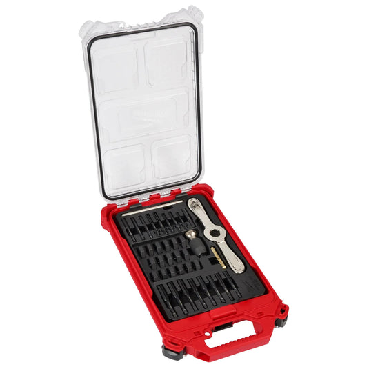 Milwaukee 49-22-5603 Metric Tap & Die PACKOUT Set w/ Hex-LOK 38 Piece