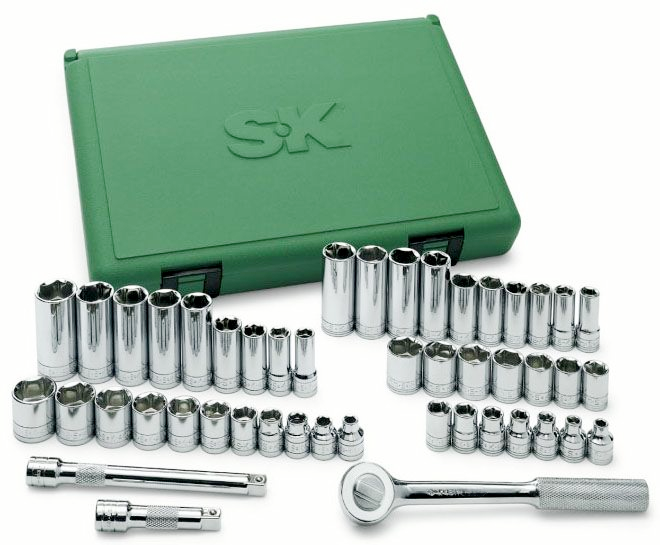 SK Tools 94547-12 Standard & Deep 12 Point SAE & Metric 3/8