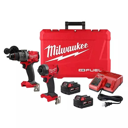 Load image into Gallery viewer, Milwaukee 3697-22 M18 FUEL 1/2&quot; Hammer Drill &amp; 1/4&quot; Hex Driver Kit +FREE BATTERY
