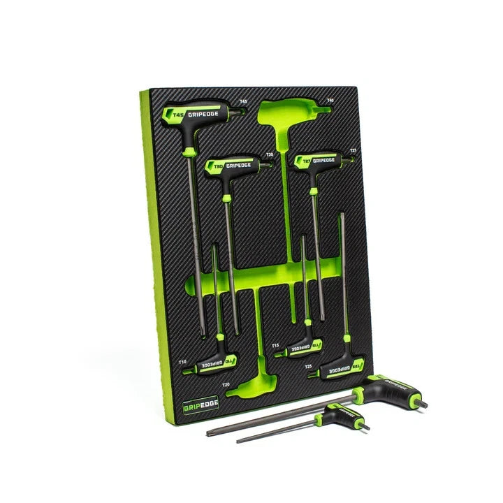 GRIPEDGE PHM8S PHS9S SAE + Metric HEX T-Handle Driver Set + PST8S RPT Star Set