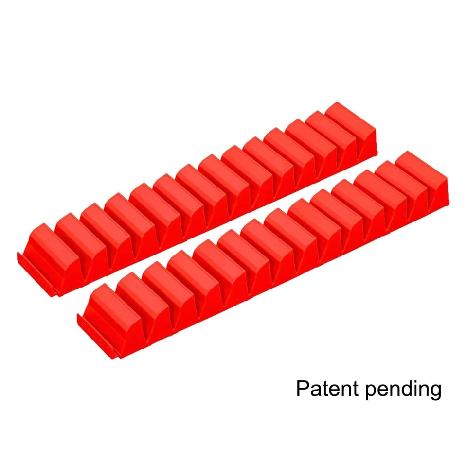 Ernst 5613M Screwdriver Pro 26 Tool Magnetic Storage Organizer Red