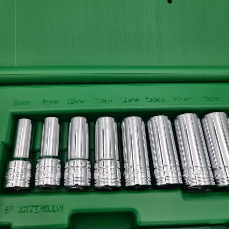 Load image into Gallery viewer, SK 94562 Metric Master Socket Set 3/8?ǥ &amp; 1/4&quot; Drive 6 Pt Standard &amp; Deep (62pc)
