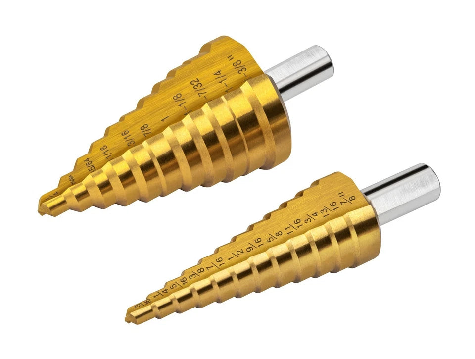 Titan Tools 16495 2-Piece Stepped Drill Bit Set