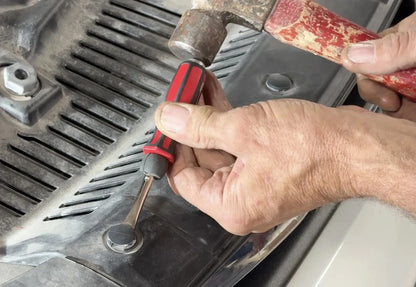 Lisle 35140 Car Door Panel Plastic Fastener Remover w/ Pocket Clip + Hammer End Cap