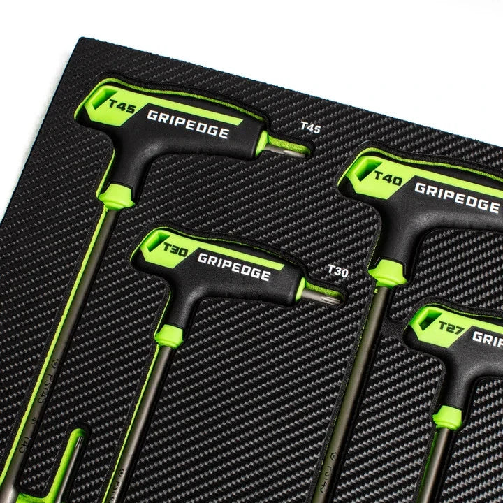 GRIPEDGE PHM8S PHS9S SAE + Metric HEX T-Handle Driver Set + PST8S RPT Star Set