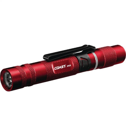 COAST Flashlights HP2R 280 Lumen Rechargeable Penlight with Twist Focus - Red