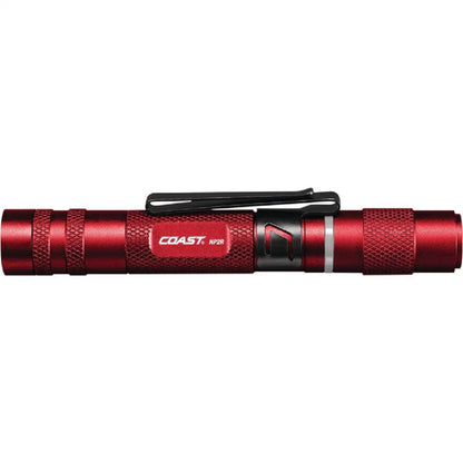 COAST Flashlights HP2R 280 Lumen Rechargeable Penlight with Twist Focus - Red