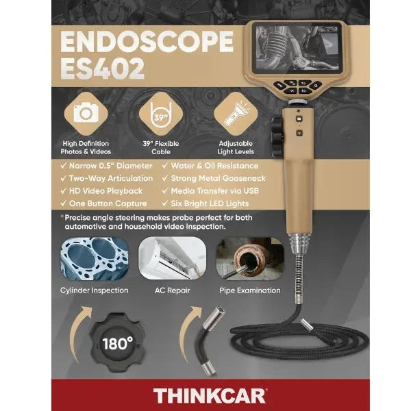 Thinkcar TES-402 Borescope Inspection Camera for Engine Diagnostics