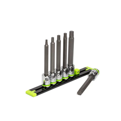 GRIPEDGE HBS6LS RPT Long SAE Hex Driver Set - 6-Pc 3/8’’ Drive
