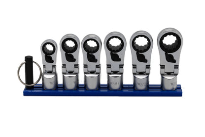 Vim Tools NORA150 3/8” Drive 6pc Nano Flex Offset Ratcheting Attachment