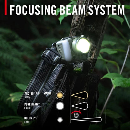 Coast 31299 FL95R 1250 Lumen Rechargeable Plus LED Headlamp Green Red Area Light Mode