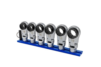 Vim Tools 3/8” Drive 6pc Nano Flex Offset Ratcheting Attachment NORA150 NEW