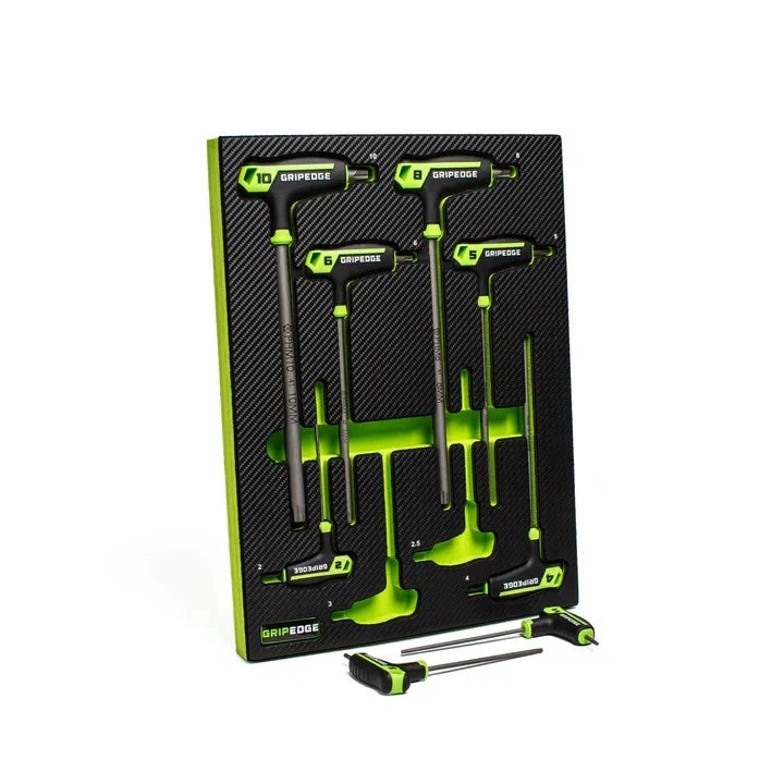 GRIPEDGE PHM8S PHS9S SAE + Metric HEX T-Handle Driver Set + PST8S RPT Star Set