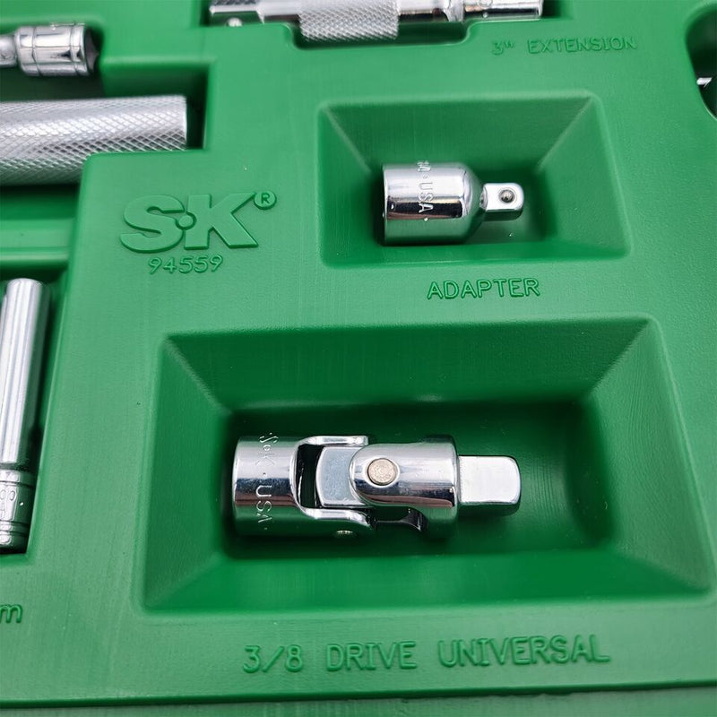 Load image into Gallery viewer, SK 94562 Metric Master Socket Set 3/8?ǥ &amp; 1/4&quot; Drive 6 Pt Standard &amp; Deep (62pc)
