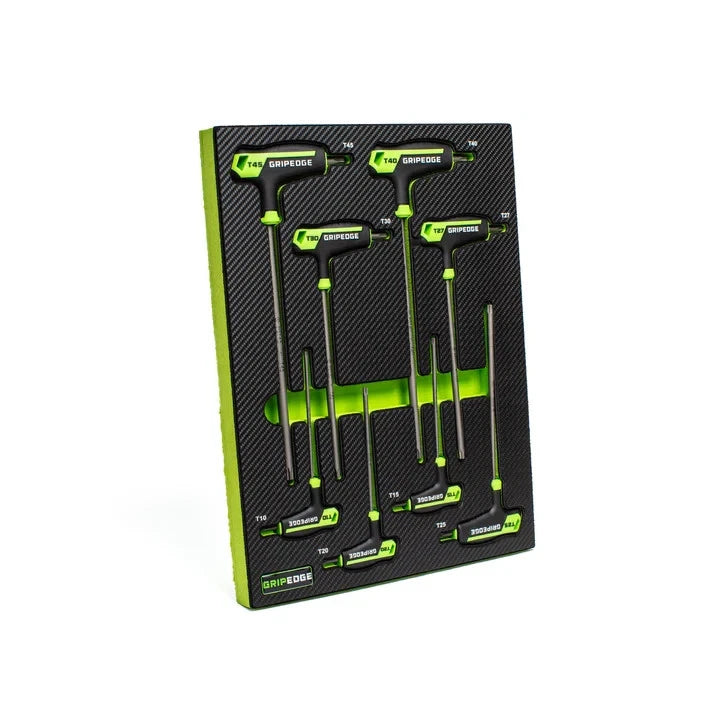 GRIPEDGE PHM8S PHS9S SAE + Metric HEX T-Handle Driver Set + PST8S RPT Star Set