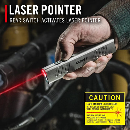 Coast 31366 Slayer Elite 1500 Lumens Rechargeable Laser and UV Flashlight