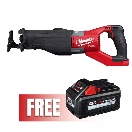 Milwaukee 2722-20 M18 FUEL SUPER SAWZALL Reciprocating Saw + 6ah Battery