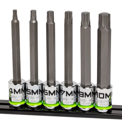 Grip Edge RPT HEX Driver Set 3/8" Dr Metric & SAE + 2 Free Long 1/4" Dr Sets