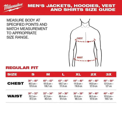 Milwaukee 306G-21L M12 Heated Hoodie Kit Gray Large - Battery & Charger Included q